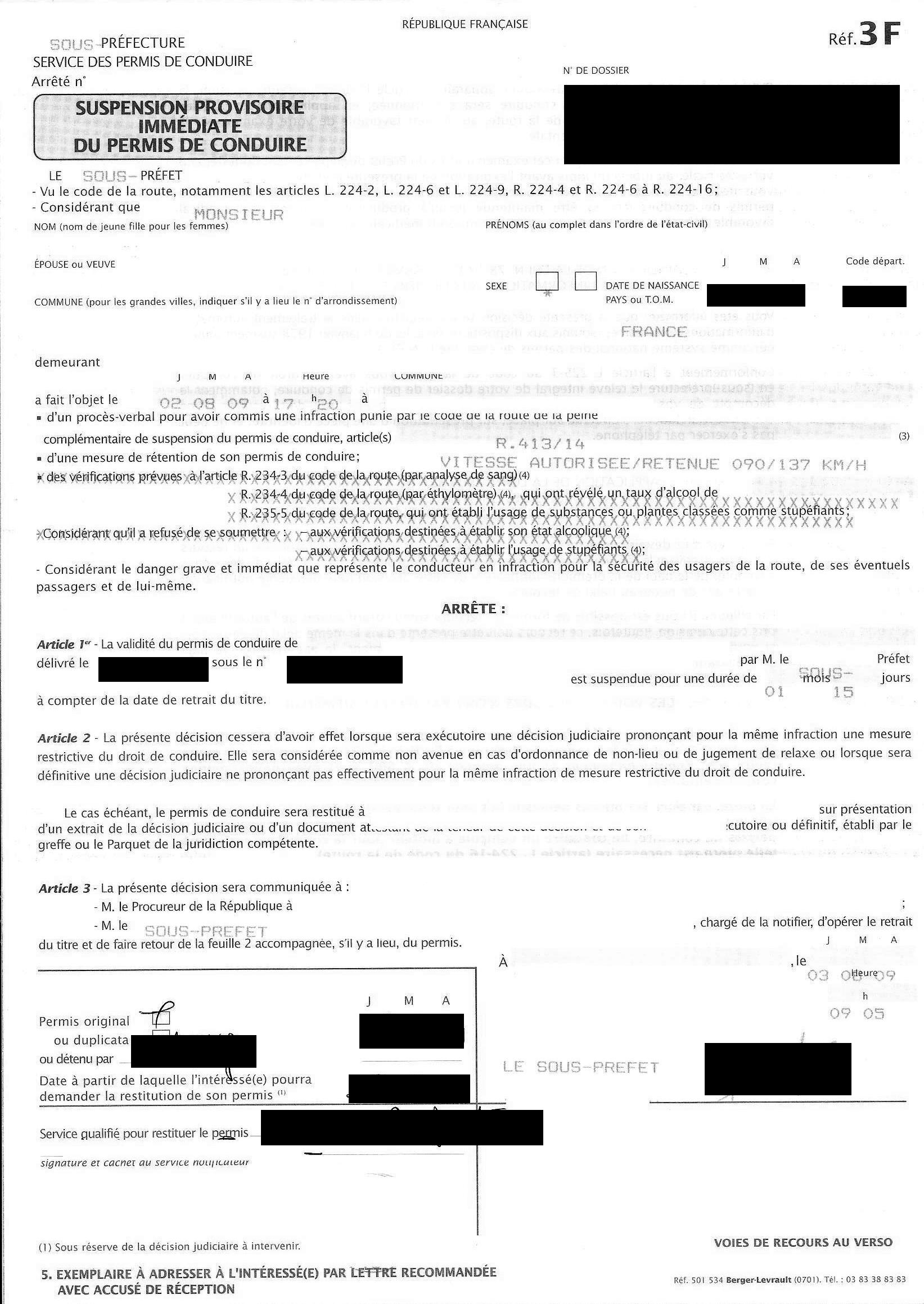 Lettre de référence 3F